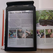 Page magnifier with frame, fresnel lens, approx A4, flexible, thin & lightweight