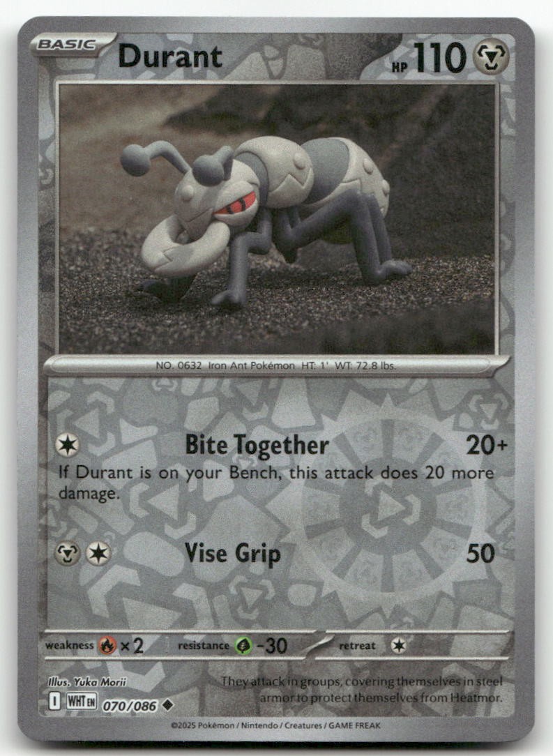 Durant #70/86 (Reverse Holo) (LP) SV: White Flare WHT Pokemon