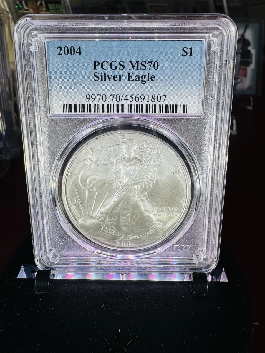 PCGS Certified American Eagle MS 70 Silver Bullion Coins for sale