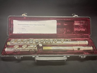 Gemeinhardt Model 3 Soprano Flute Silver-Plated Closed Hole Boehm C Case