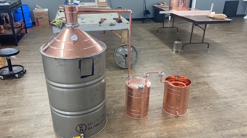 55 Gallon Stainless Moonshine Still With Thumper And Worm
