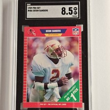 1989 Pro Set Deion Sanders RC #486 Atlanta Falcons SGC 8.5 Prospect