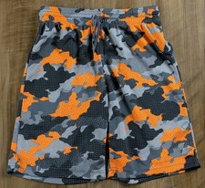 The Children's Place Boys Active Shorts Neon Camo Sz M 7/8