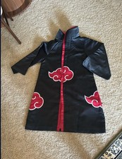 Naruto Shippuden Akatsuki Cosplay Robe Jacket Size S/M for Adults