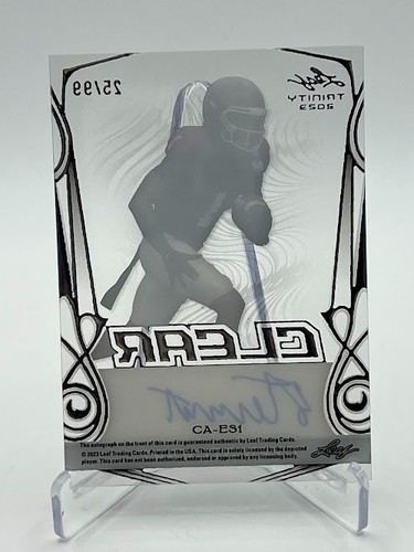 Evan Stewart 2023 Leaf Trinity Rookie RC automático/99 (Jefs) - Imagen 2 de 2