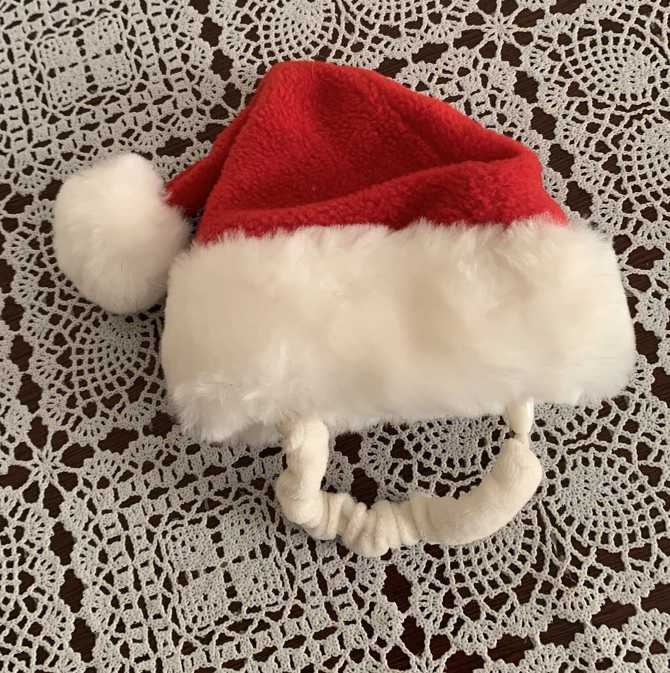 Old Navy Santa Claus Dog Cat Hat Small Adjustable Chin Strap Red White Ho Ho Ho - Image 4 of 4