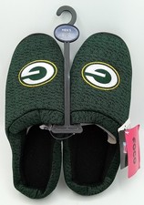 Green Bay Packers NFL Foco Poly Knit Cup Sole Men's Slippers Size M 9-10