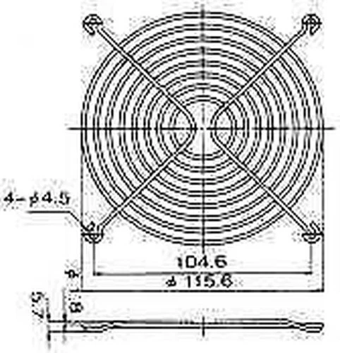 Grille De Protection Pour Ventilateur 10 Pcs 120X120Mm TQSolution
