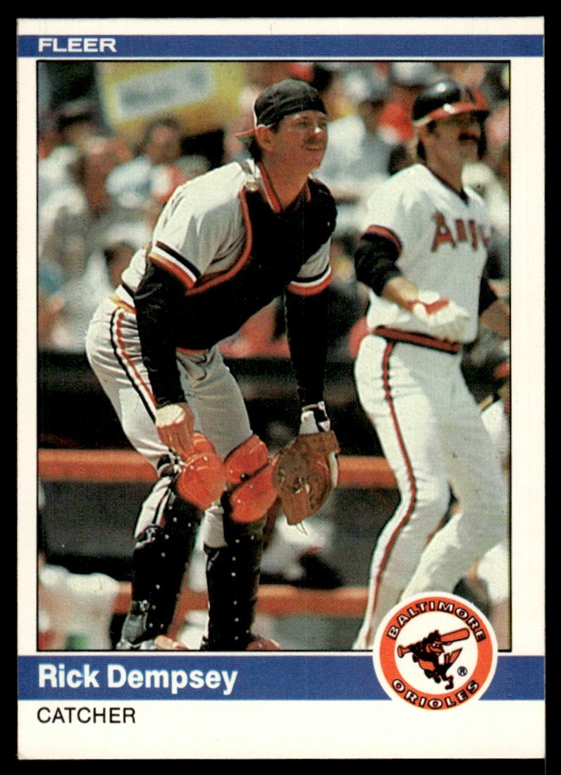 1984 Fleer Rick Dempsey Baltimore Orioles #6
