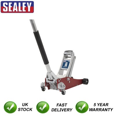 Sealey Premier Low Profile Aluminium Trolley Jack with Rocket Lift 1,5 Tonnen