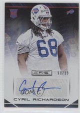 2014 Panini Rookies & Stars 60/99 Cyril Richardson #123 Auto 2u3