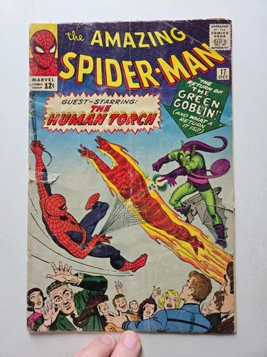 Amazing Spider-Man #17 Steve Ditko Art 2nd Green Goblin 1964 GD-