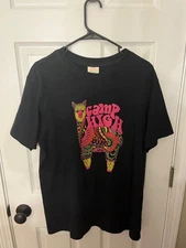 Camp High Collective Llama T-Shirt Black - Made USA - Size Medium