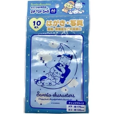 Sanrio x Daiso XL Zip Bags, A6 Size, Pochacco Pompompurin Cinnamoroll Blue Moon