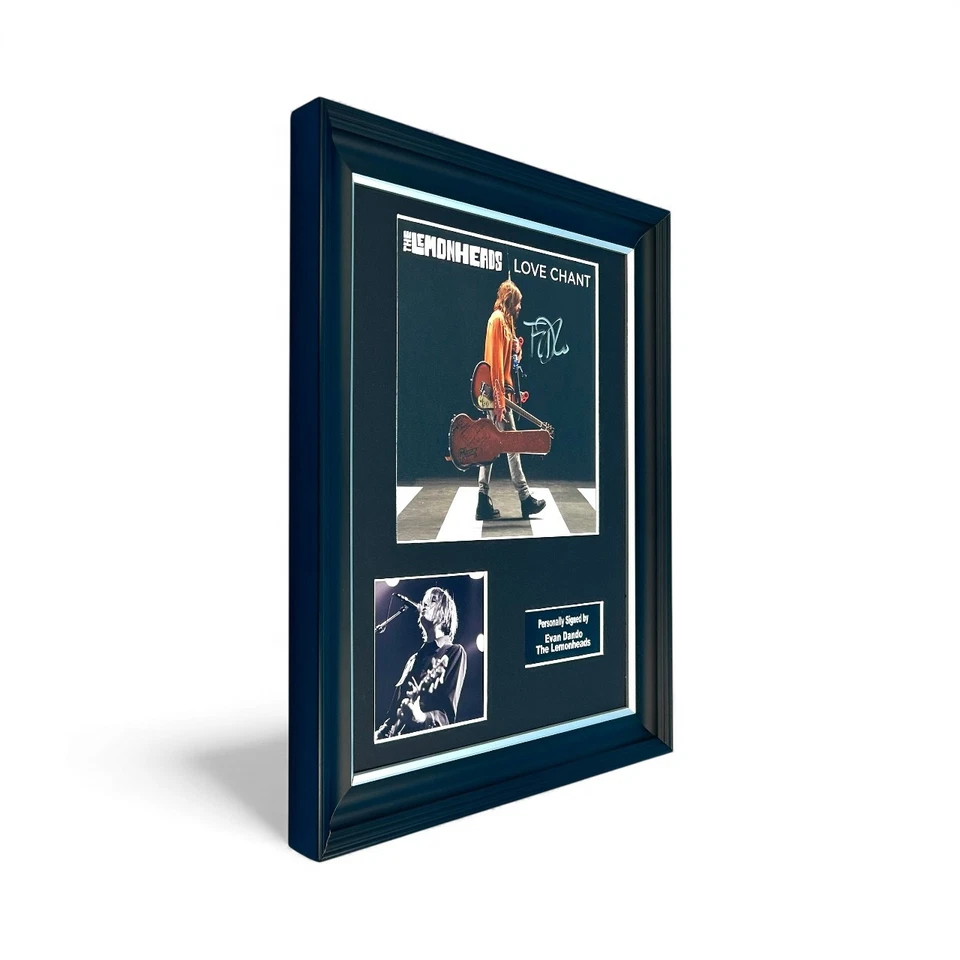 Evan Dando The Lemonheads SIGNED Framed Love Chant Photo Display & COA Autograph - Image 2 of 4