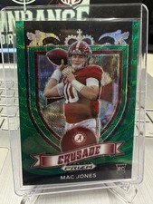 2021 Panini Prizm Draft Picks - Crusade Mac Jones #170 Green Wave Prizm (RC)