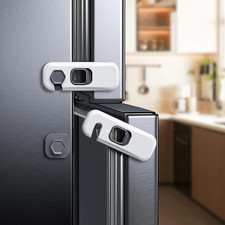 2-Pack Fridge Locks, Child Proof Refrigerator/Freezer Door Lock, Child Safety