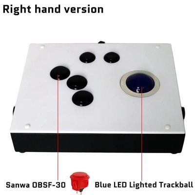 R6 USB Arcade Spiel Trackball Controller für MAME Retroarch Raspberry Pi PC