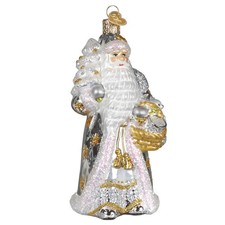 Old World Christmas STERLING SANTA (40358) Gl...
