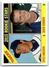 2015 Topps Heritage #209 Buck Farmer/Kyle Lobstein NM-MT Tigers