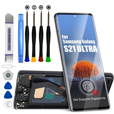 TFT Display Für Samsung Galaxy S21 Ultra 5G G998 Bildschirm LCD Touch Mit Rahmen