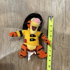 Fireman Tigger Mini Bean Bag Disney Store Firefighter Plush Winnie The Pooh Pal