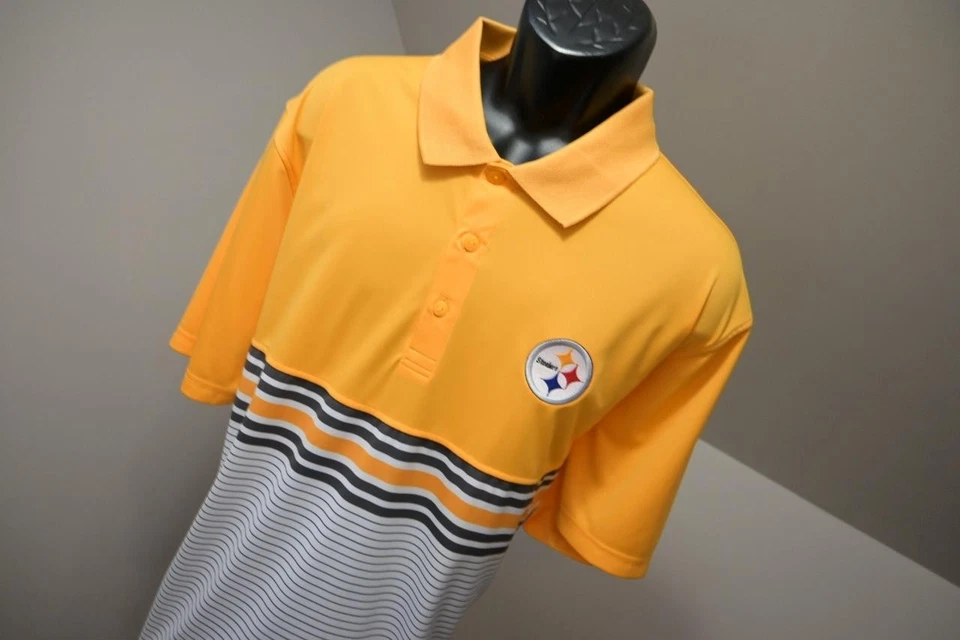 Cutter & Buck Golf Polo Pittsburgh Steelers Polyester Shirt Mens Sz 3XL - Image 4 of 4