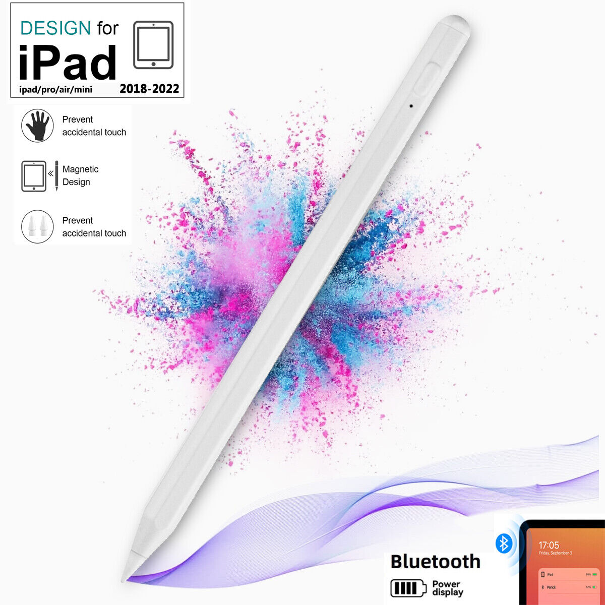 Stylus Pen Pencil For Apple iPad 9th/7th/8th//Air 3rd/4th/Mini 6/5/Pro  11&12.9