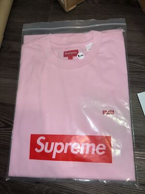 New Supreme Small Box Pink TShirt Size Large (Fall/Winter 2021) | eBay