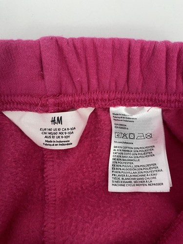 H&M Girl's Dark Pink Hoodie-Size 12/14 and Joggers Set, Size 10 - Picture 12 of 12