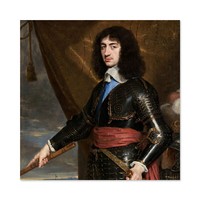 De Champaigne-PorträT KöNig Karl Ii. England GroßEr Druck 61X61 Cm