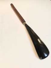 Long Handle Shoe Horn Handcrafted Wood 16  Made from a Buffalo Horns 1Pc.