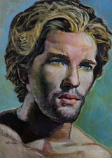 "Callan" an original oil painting on illustration board