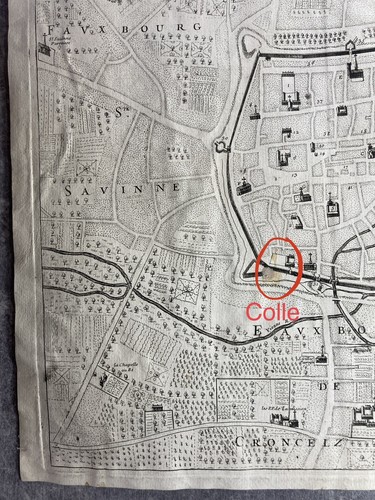 GRAVURE CARTE PLAN DE LA VILLE DE TROYES. JOUVIN DE ROCHEFORT / H. JAILLOT 1679 - Bild 8 von 12