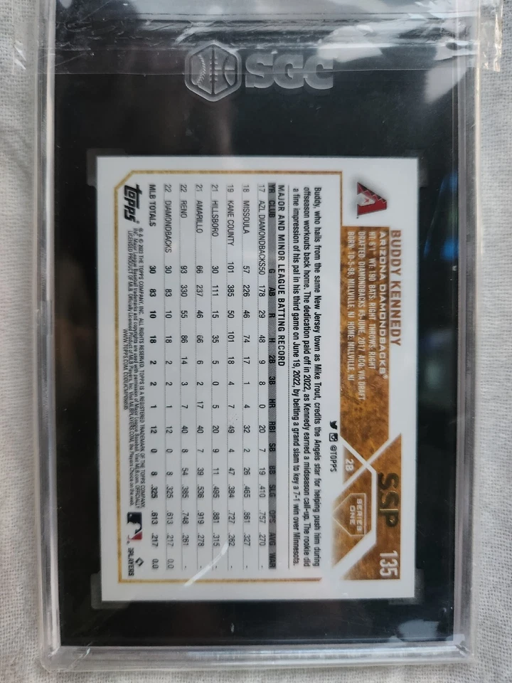 2023 Series 1 SSP Image Variation Golden Mirror Buddy Kennedy SGC 9.5 Rookie RC - Image 3 of 4