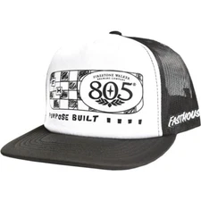 Fasthouse 805 Purpose Snapback Trucker Hat | White/Black