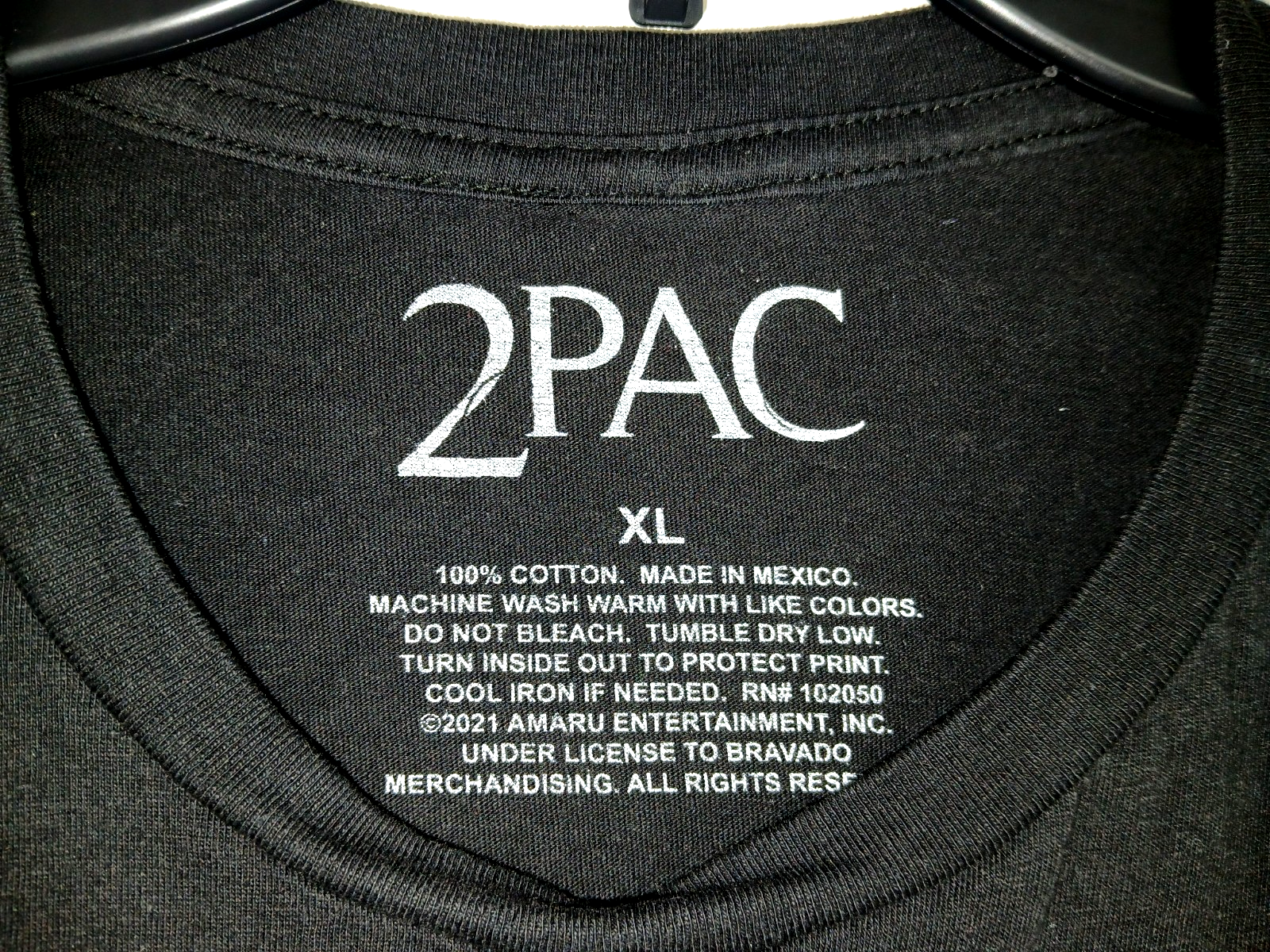 FILA T shirt 2Pac uomo taglia XL nera Tupac preghiera rapper rap hip hop grafica