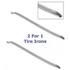 24" Tire Iron Pry Bar Curved Spoon Lever Tire Changing Tool Auto Car Wheel 2-Pk