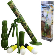 Kids Toy Mortar with Realistic Firing Sound Shoots Foam Shell Like a Real Mortar