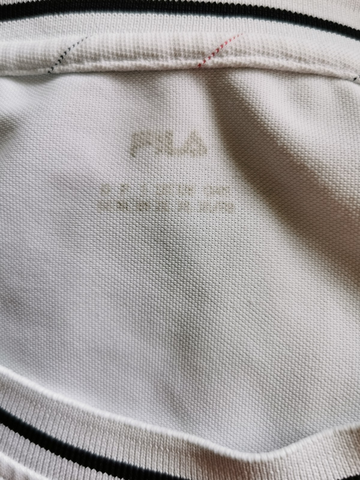 T shirt da uomo bianca nera Fila Sport taglia UK XL