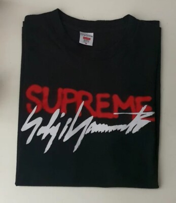 Supreme Yohji Yamamoto Logo Tee 黒 Sサイズ Supreme/Yohji Yamamoto