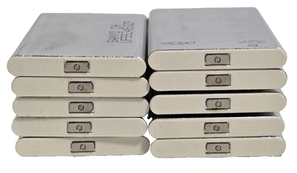 SANYO PRISMATIC lithium ion RECHARGEABLE BATTERY 3.7V 1150MAH(Lot of 10) - Image 4 of 4