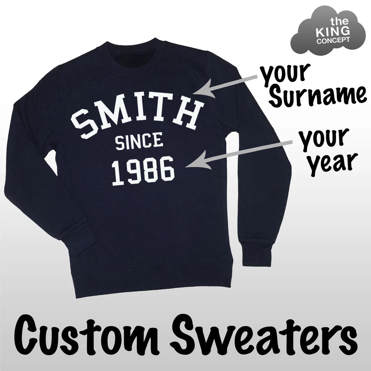 Personalised year cheap jumper