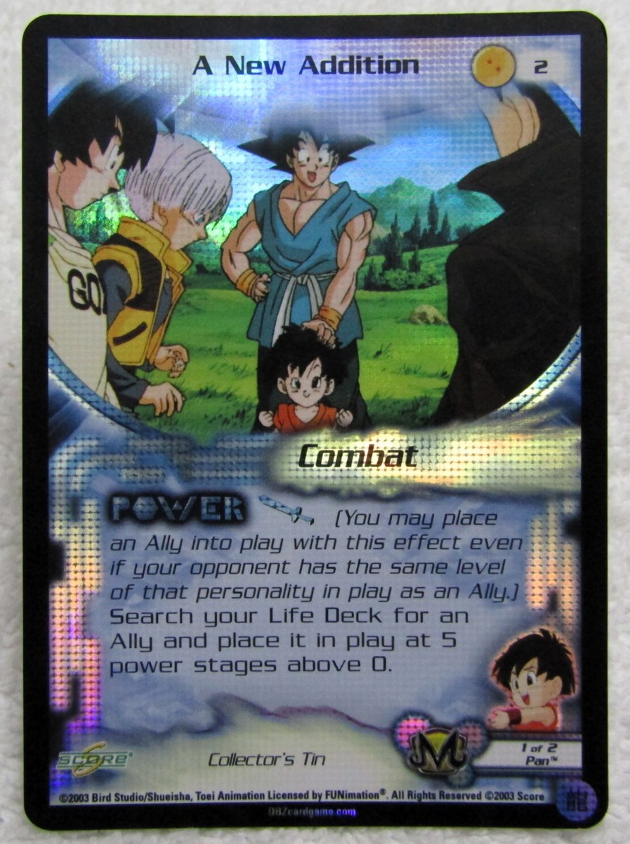2003 Score Limited Dragon Ball Z DBZ CCG TCG A New Addition 2003 Score Limited Dragon Ball Z DBZ CCG TCG A New Addition