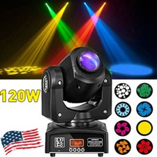 120W Moving Head Stage Light RGBW LED 8Gobo Beam DJ Disco Show DMX Spot Light