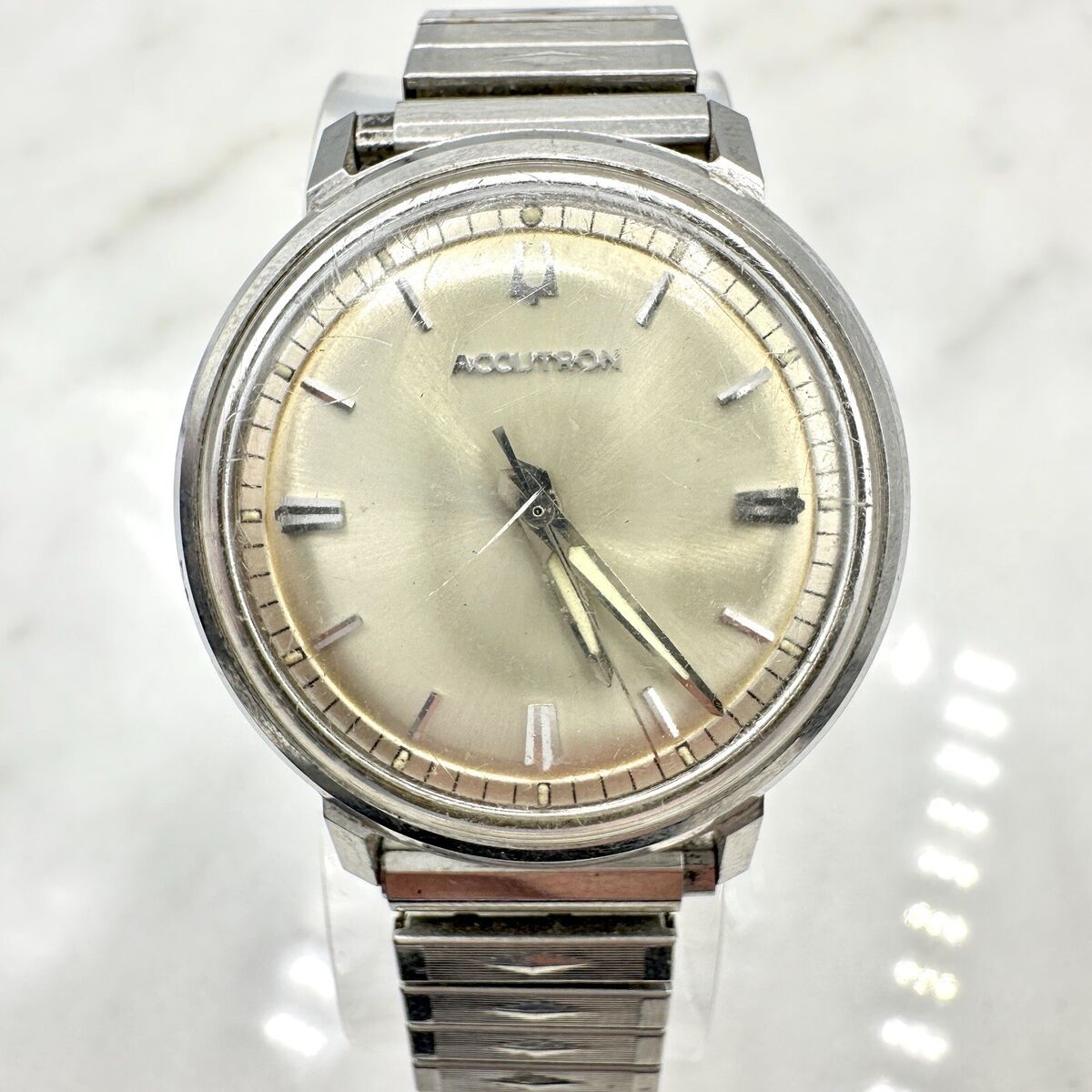 1967 BULOVA Accutron 214 Stainless Men's Watch With Sunburst 1967 BULOVA Accutron 214 Stainless Men's Watch With Sunburst