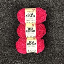 Lot Of 3 Premier Yarn Just Chenille Hibiscus Yarn