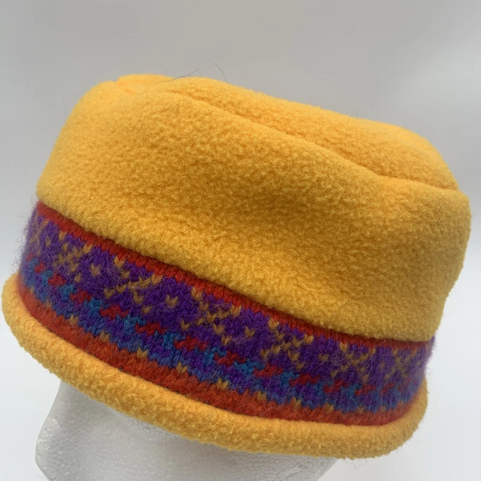 Gorro vintage Kootenay para mujer polar pastillero gorra amarilla Foto 3 de 4