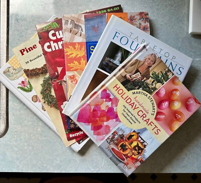 Lot of 6 Hobby, Craft, Design, Home, Decorating, Seasonal - Variety of DIY Books
