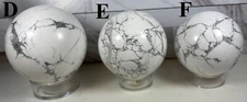 2" Howlite Crystal Spheres *FREE SHIPPING $25+*